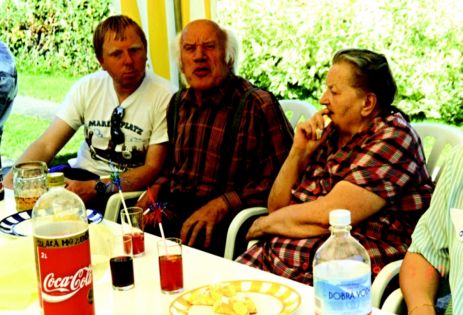 Zdeněk Beneš, Ladislav Kubeš, Božena Kubešová, Borkovice 1996