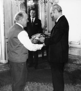 Ladislav Kubeš, Dr.Rudolf Kirschläger, Wiener Hofburg 17.2.1975, Wien