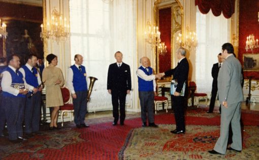 Ladislav Kubeš, Dr.Rudolf Kirschläger, Blaťácká kapela, Wiener Hofburg 17.2.1975, Wien