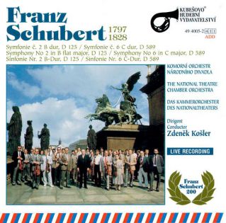 Franz Schubert-symfonie č.2.B dur, č.6.C dur
